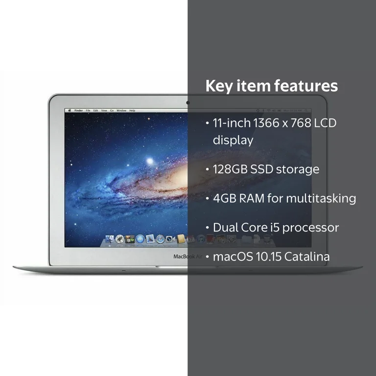 Restored Apple MacBook Air Laptop, 11