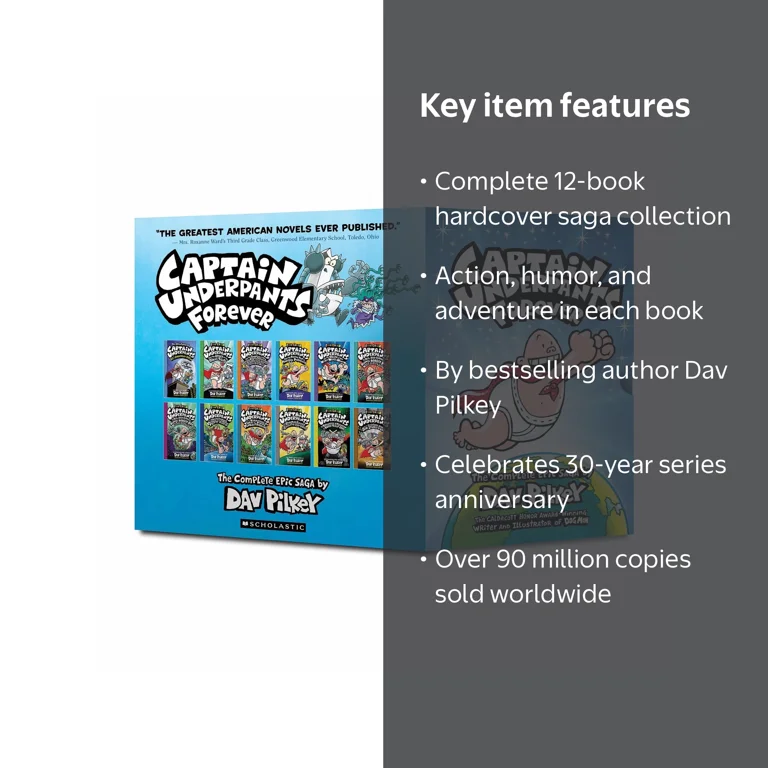 Captain Underpants Forever (Captain Underpants #1-12) Boxed Set
