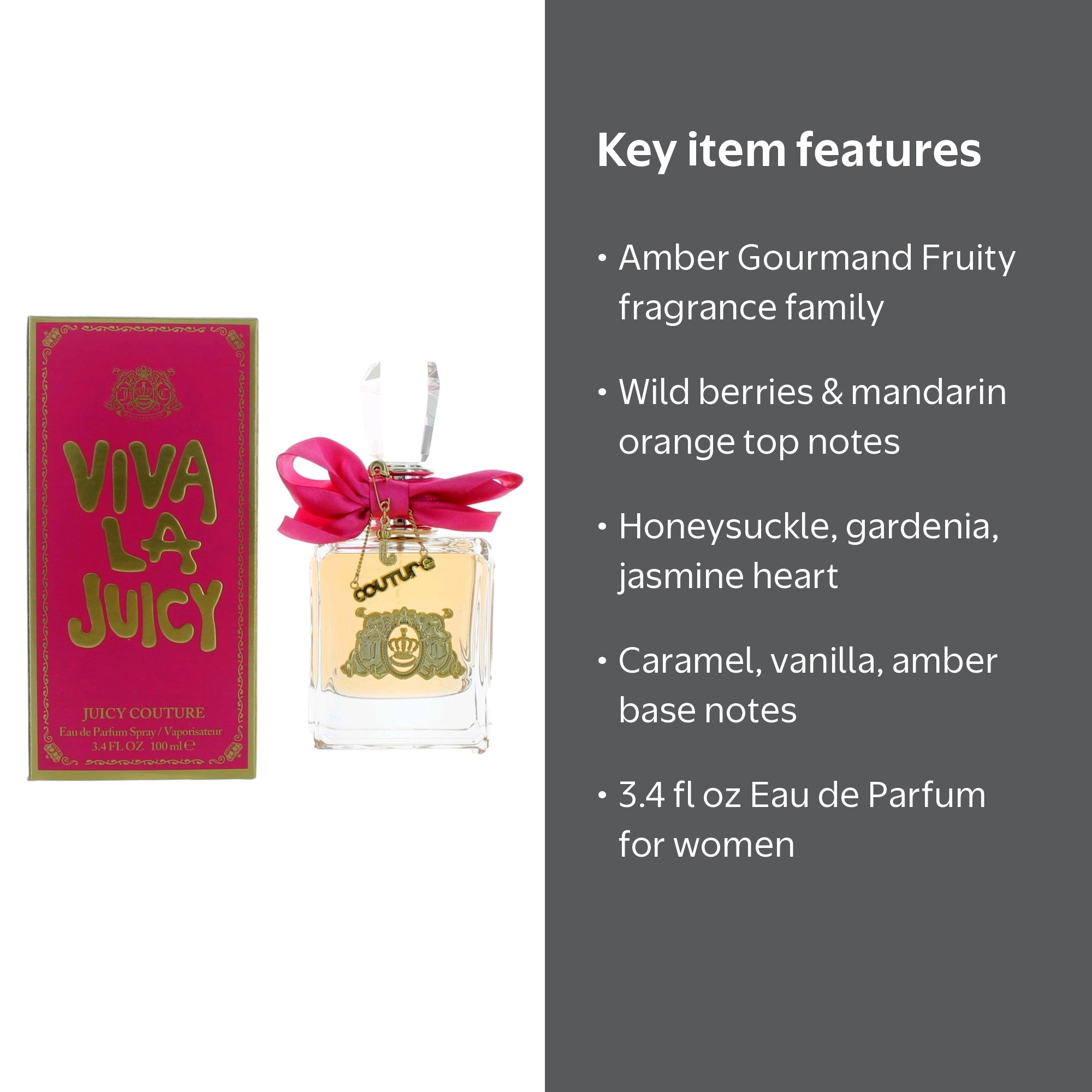Juicy Couture Viva La Juicy, Amber Gourmand Fruity Eau de Parfum