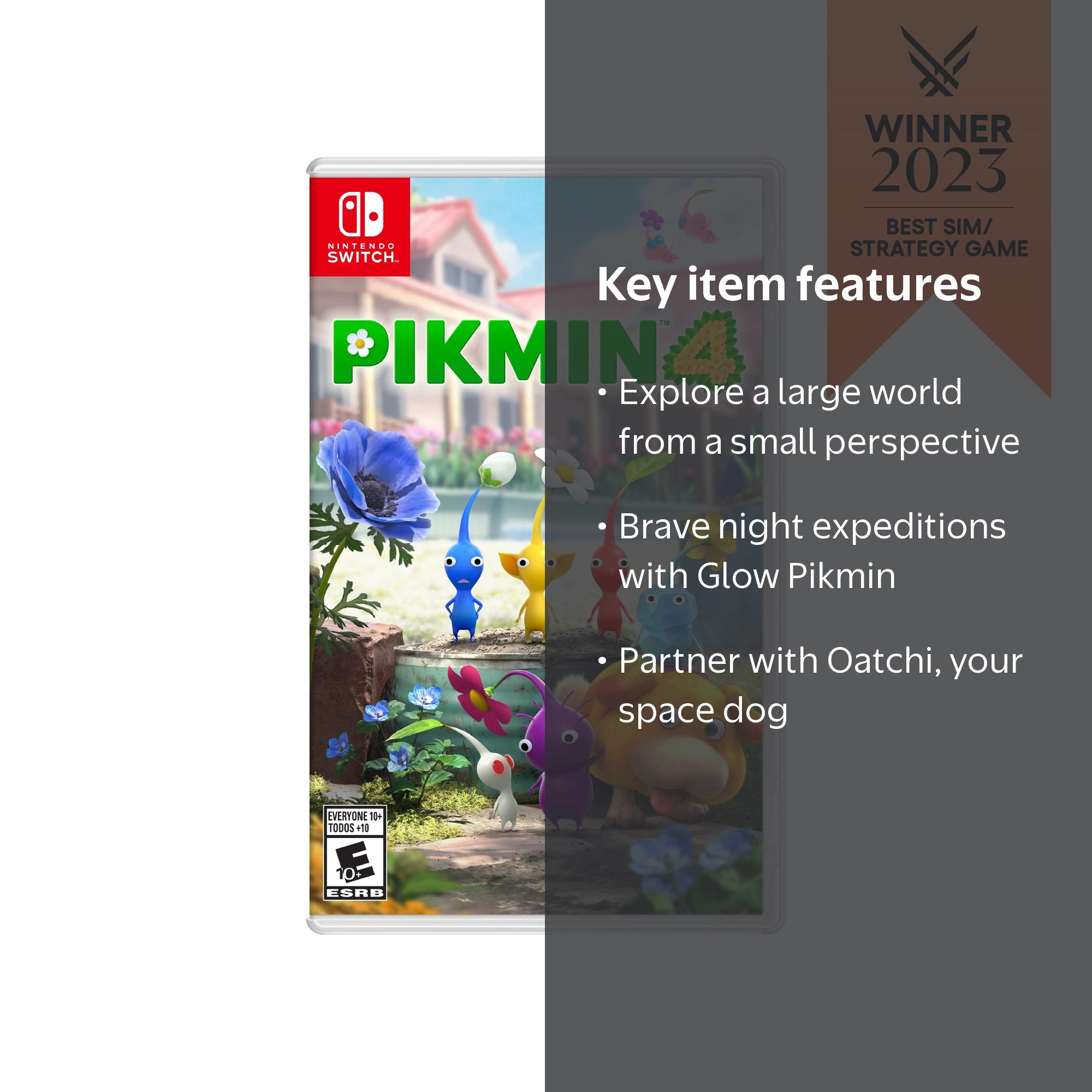 Nintendo, Pikmin 4 for Nintendo Switch with Customizable Explorer