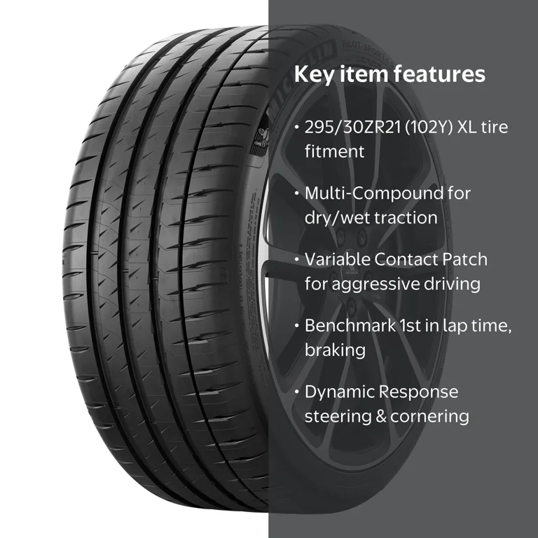 Michelin Pilot Sport 4S Performance 295/30ZR21 (102Y) XL Passenger