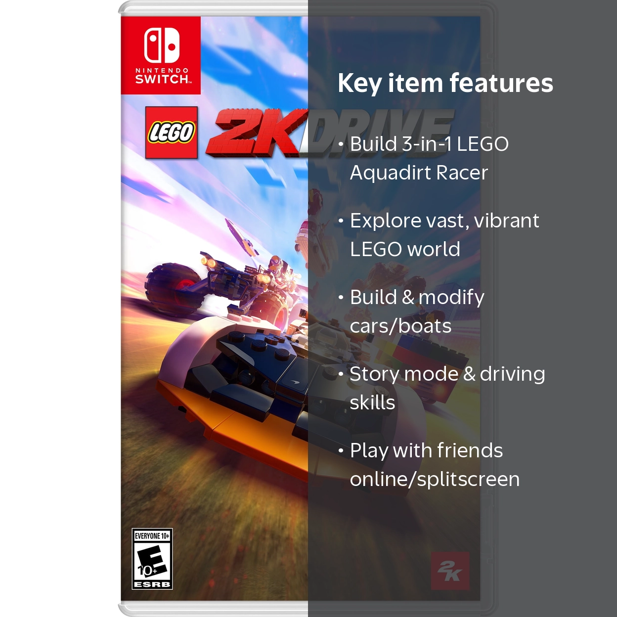 Take Two LEGO 2K Drive Nintendo Switch Racing Game with Build Your
