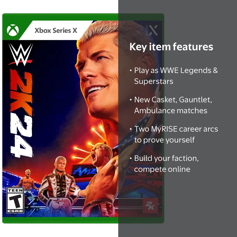 WWE 2K24 - Xbox Series X, Star-Studded Roster & New Match Types