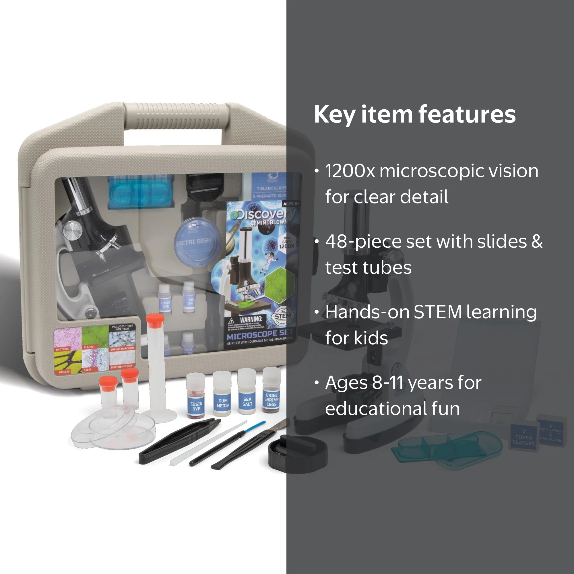 Discovery #Mindblown STEM Science Kit for Kids, 48-Piece