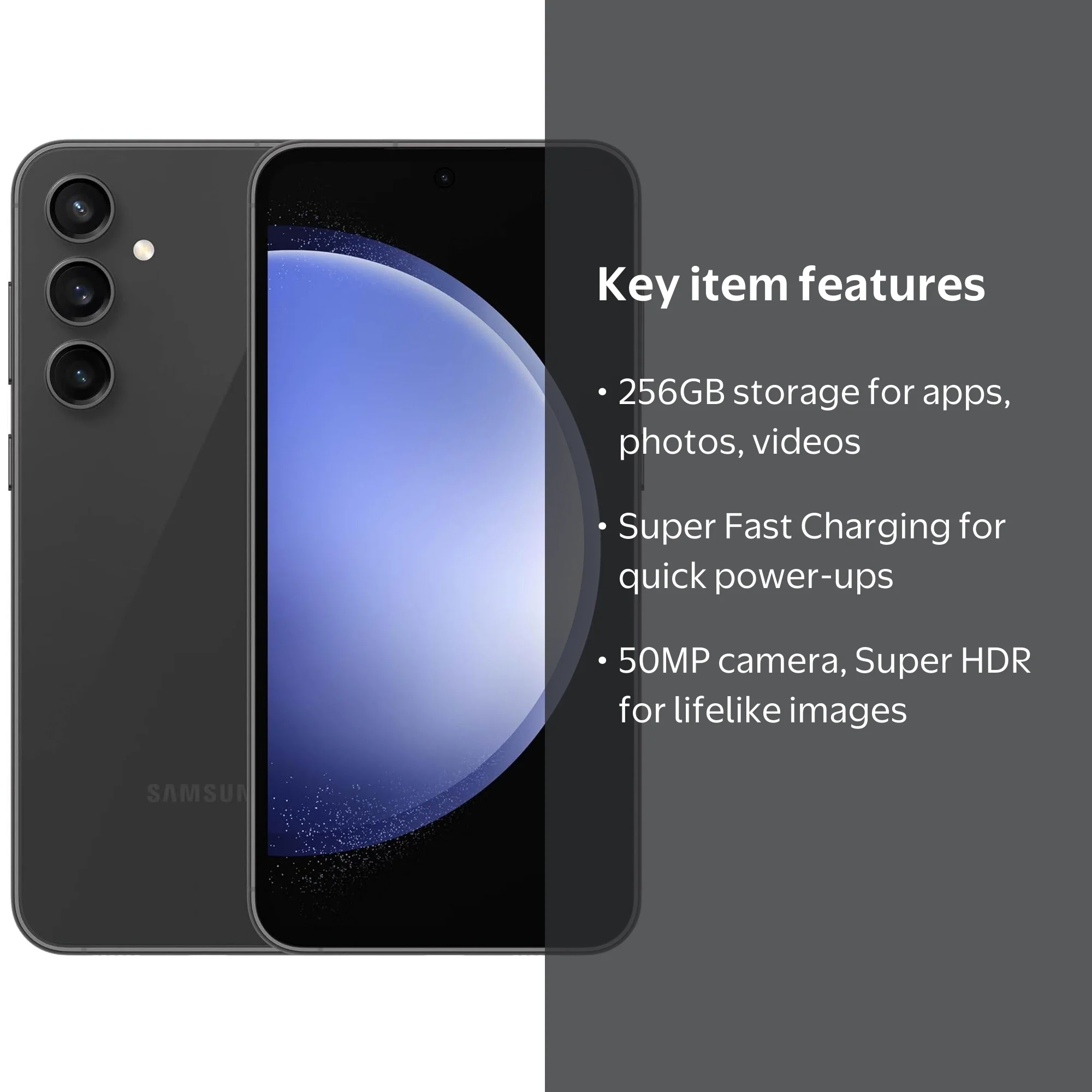 SAMSUNG Galaxy S23 FE Phone, 256GB, Long Battery, Premium