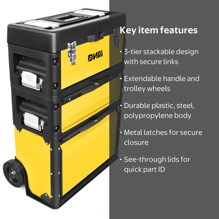 DNA Motoring, Trolley Tool Box, 19.5
