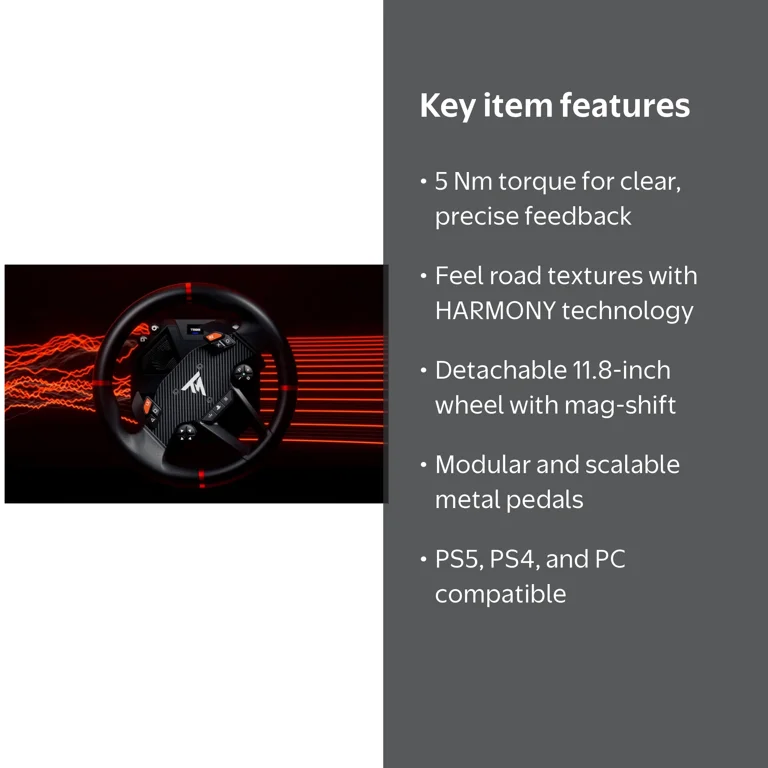 Thrustmaster T598 P (compatible w/ PS5, PS5 Pro, PS4 & PC