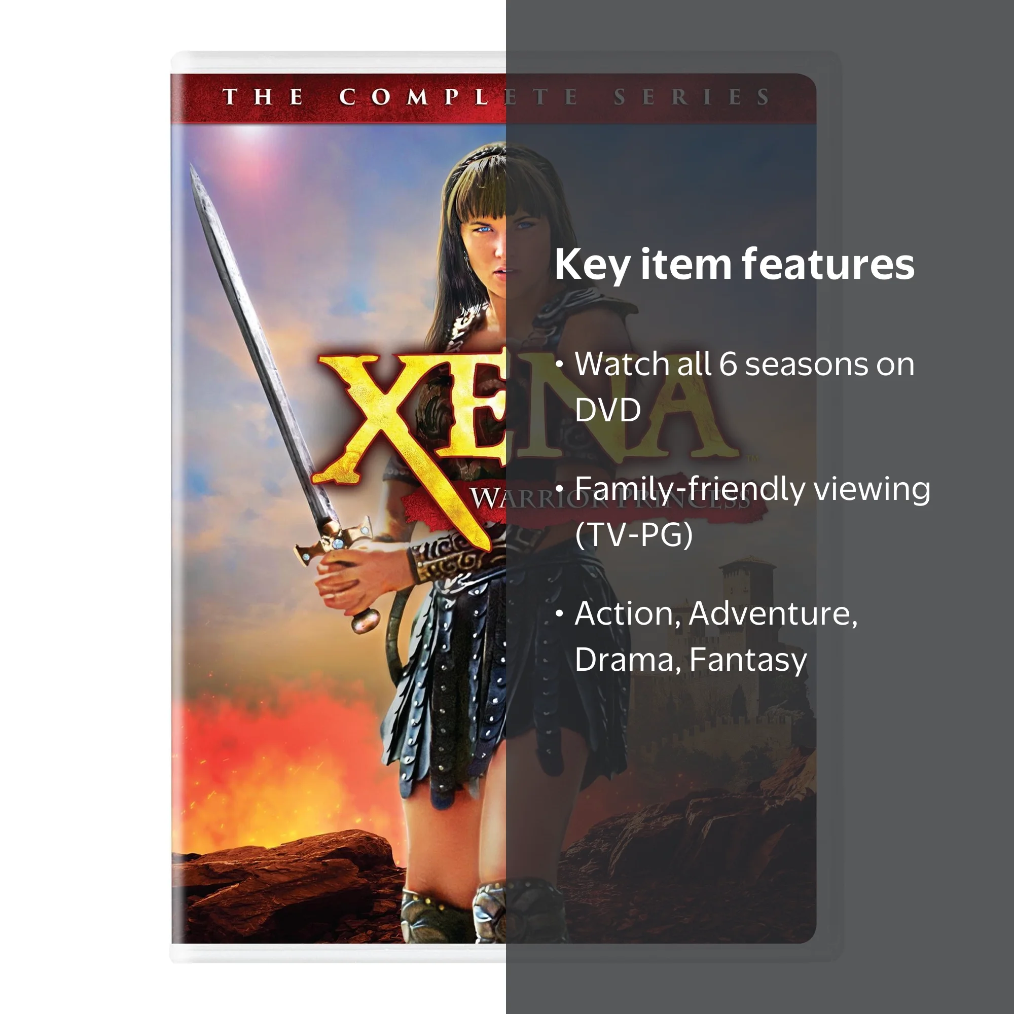 SDS, DVD, Complete Series, Xena Warrior Princess 6 Seasons
