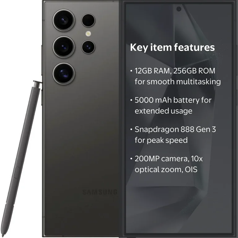 Samsung, Galaxy S24 Ultra S928B, 256GB ROM, 12GB RAM, Titanium