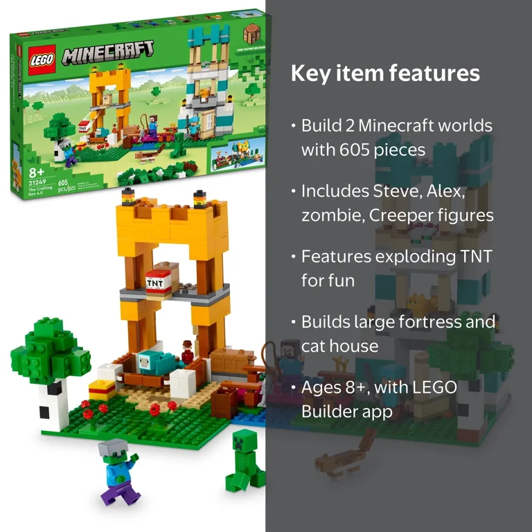 LEGO, Minecraft The Crafting Box 4.0 Building Toy, 21249 - Walmart.com