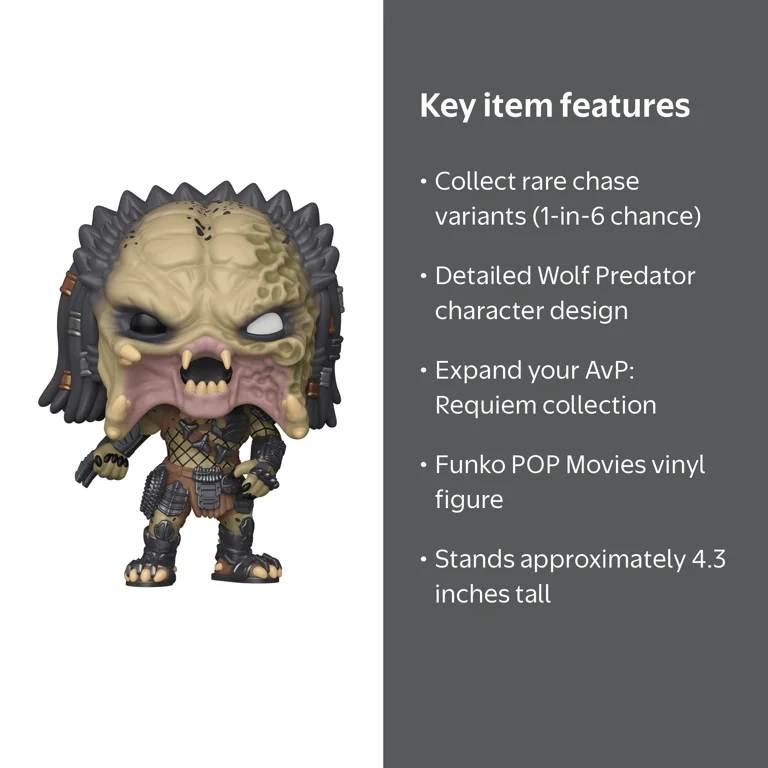 Funko, Vinyl Figure, Predator Wolf Hunter, 4.3 in, Possible Chase