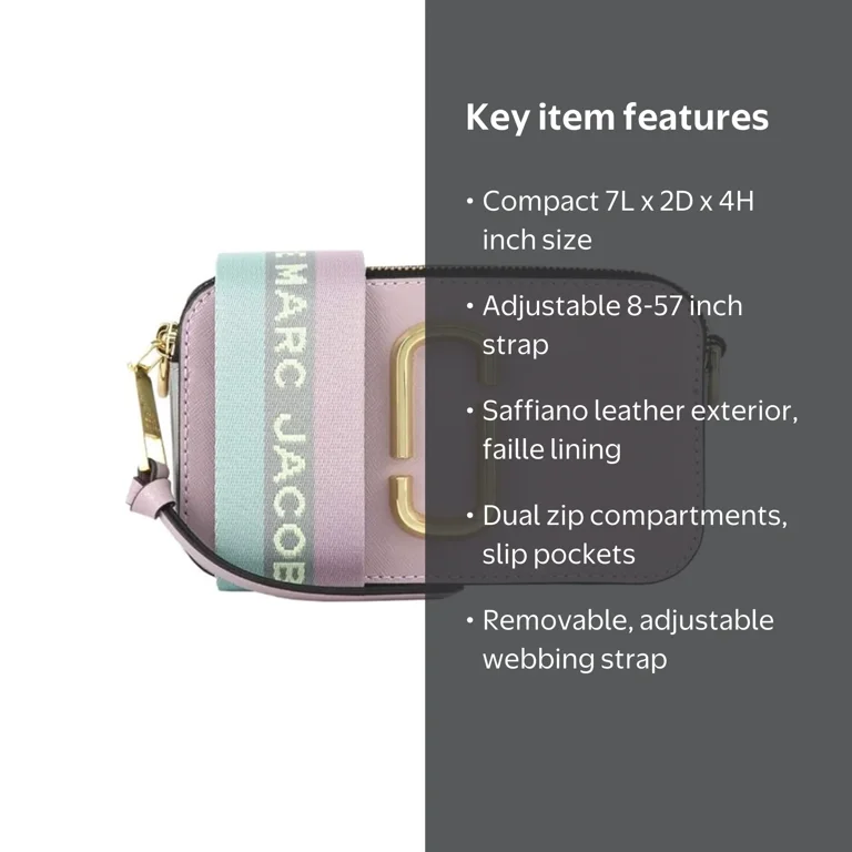 Marc Jacobs Women's Snapshot Camera Bag, One Size Dusty Lilac