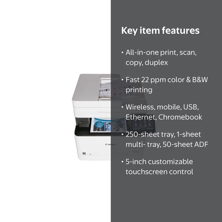 Canon MF654CDW - Laser Color All In One, Wireless, Mobile Ready