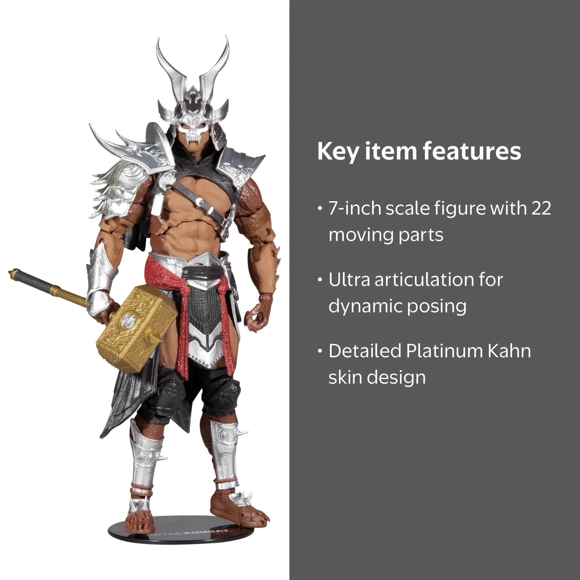 Mortal Kombat, Shao Kahn, Platinum, 7 Inch Action Figure - Walmart.com