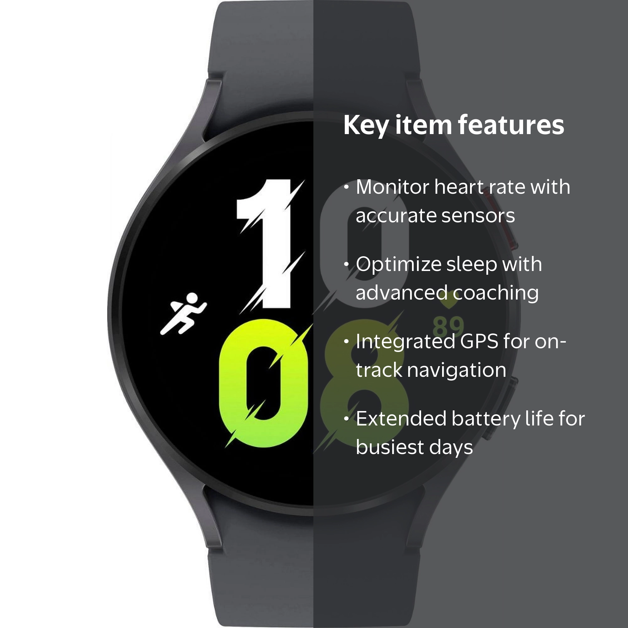 Samsung Galaxy Watch5 44mm Active Smart Watch, Bluetooth, Gray