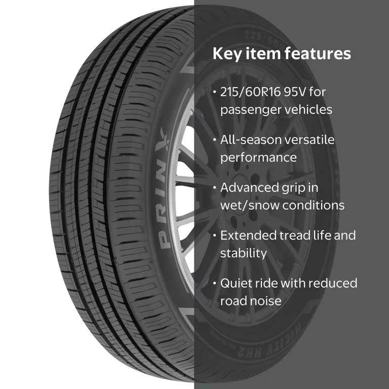 Free Shipping! Prinx All Season Passenger Tire 215/60R16 95V for