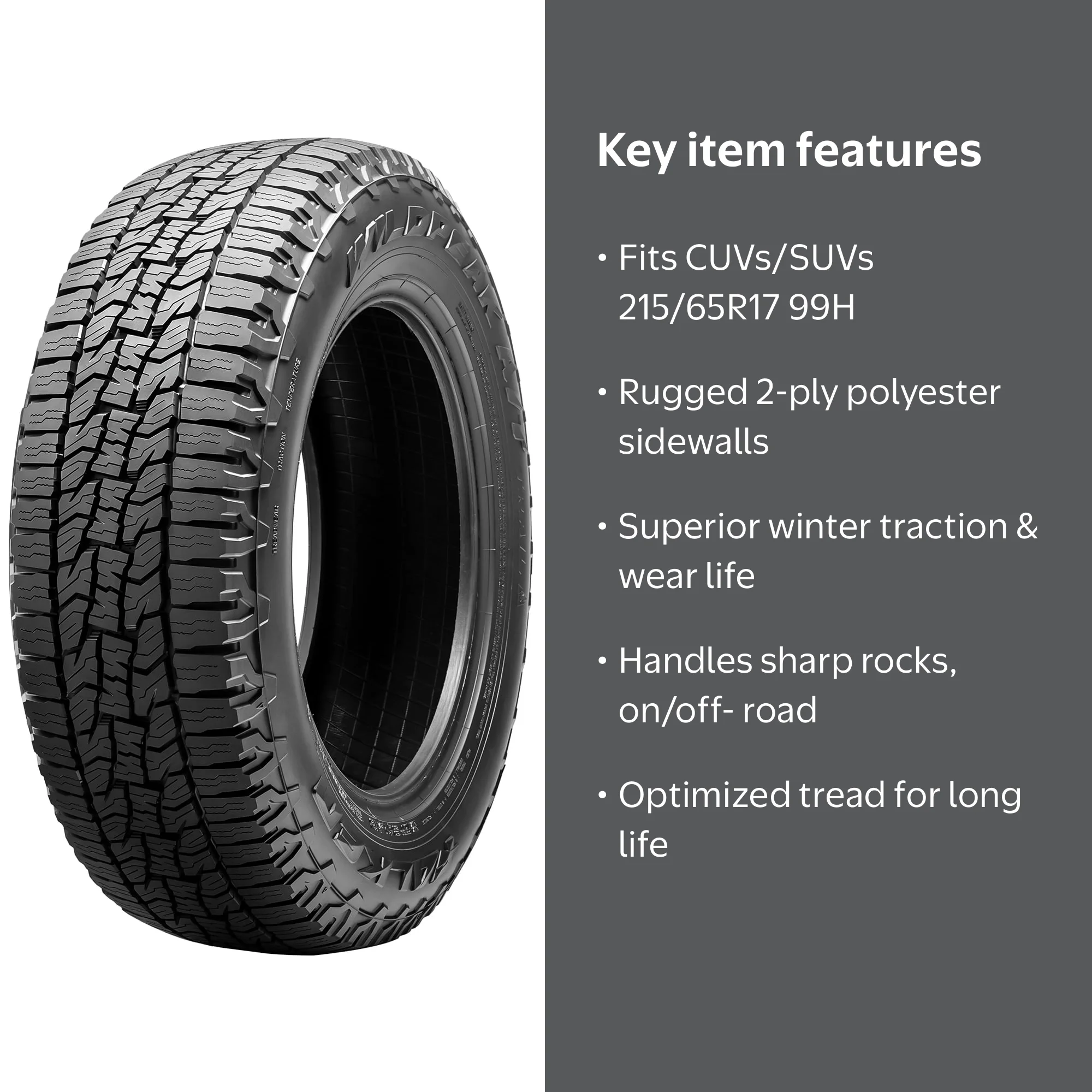 Falken Wildpeak A/T Trail 215/65R17 99H All Terrain Tire for SUV