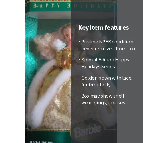 Mattel, Happy Holidays Special Edition Barbie Doll, 14