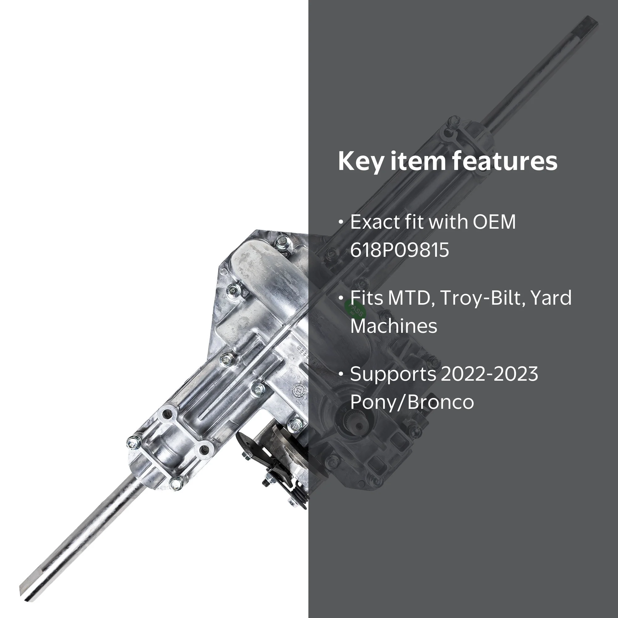 MTD 618P09815 Transaxle Troy-Bilt Bronco Pony Auto 42 42 TB547