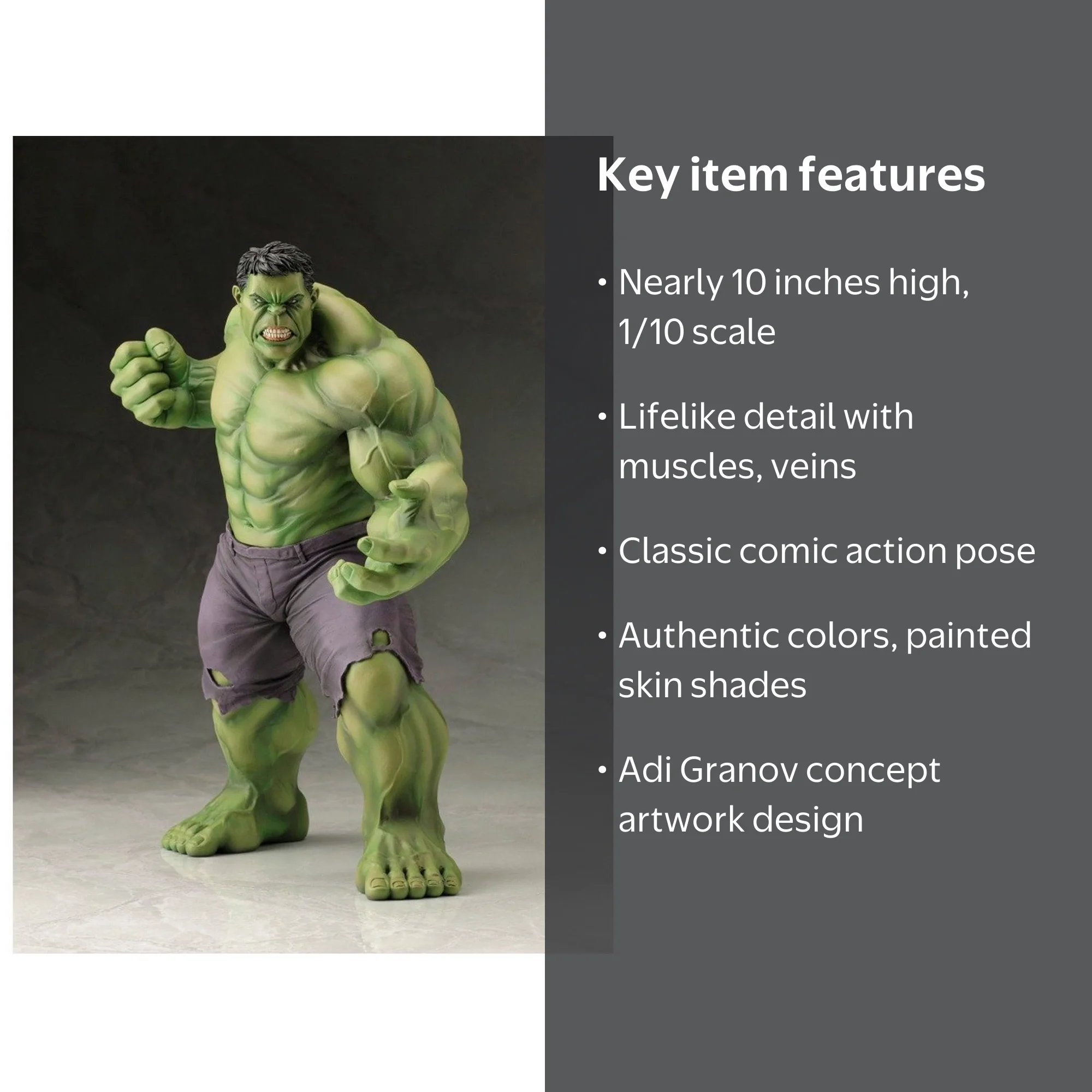 Hulk, Marvel Avengers Now Artfx+ Statue, 10 inch, Green - Walmart.com