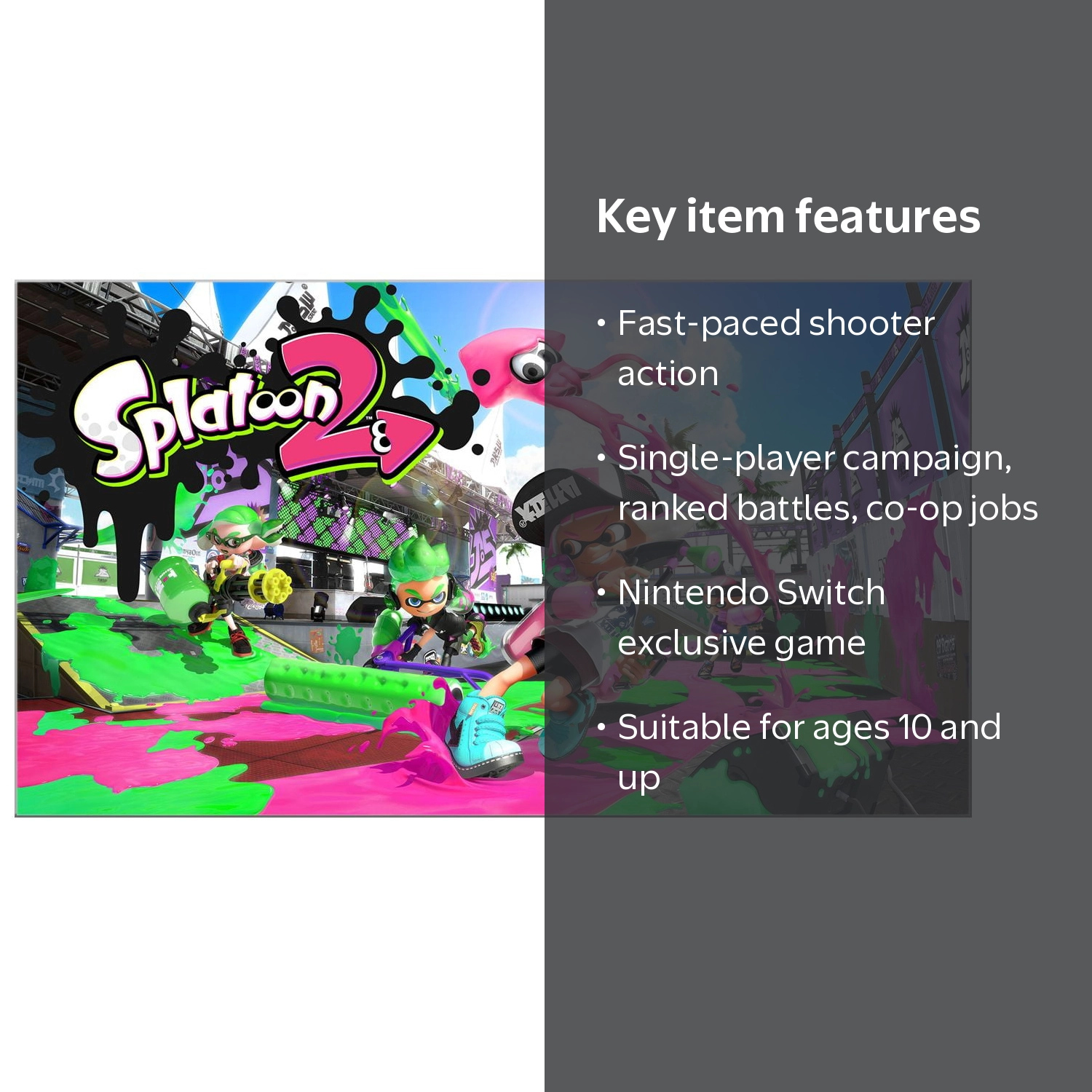 Splatoon 2 Switch - Nintendo Switch [Digital] - Walmart.com