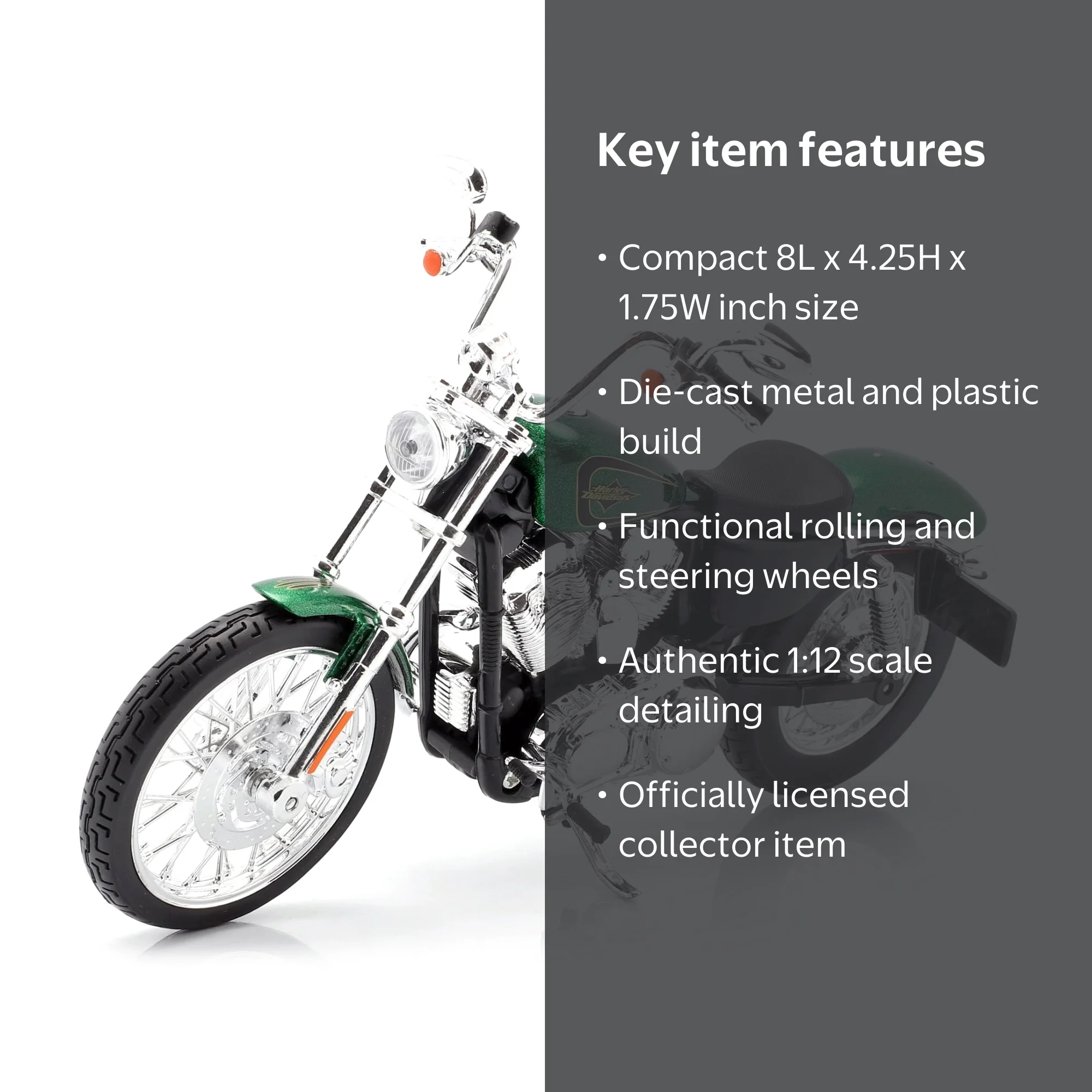 2013 Harley Davidson XL 1200V Seventy Two Green Motorcycle Model 1