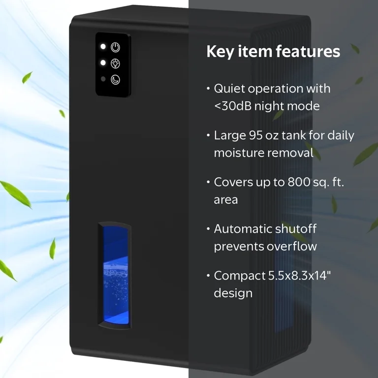 SCK-36 加湿器 Egoelife EGEH Dehumidifier for Home, 95 oz Water Tank, 800 sq.ft Auto Shut