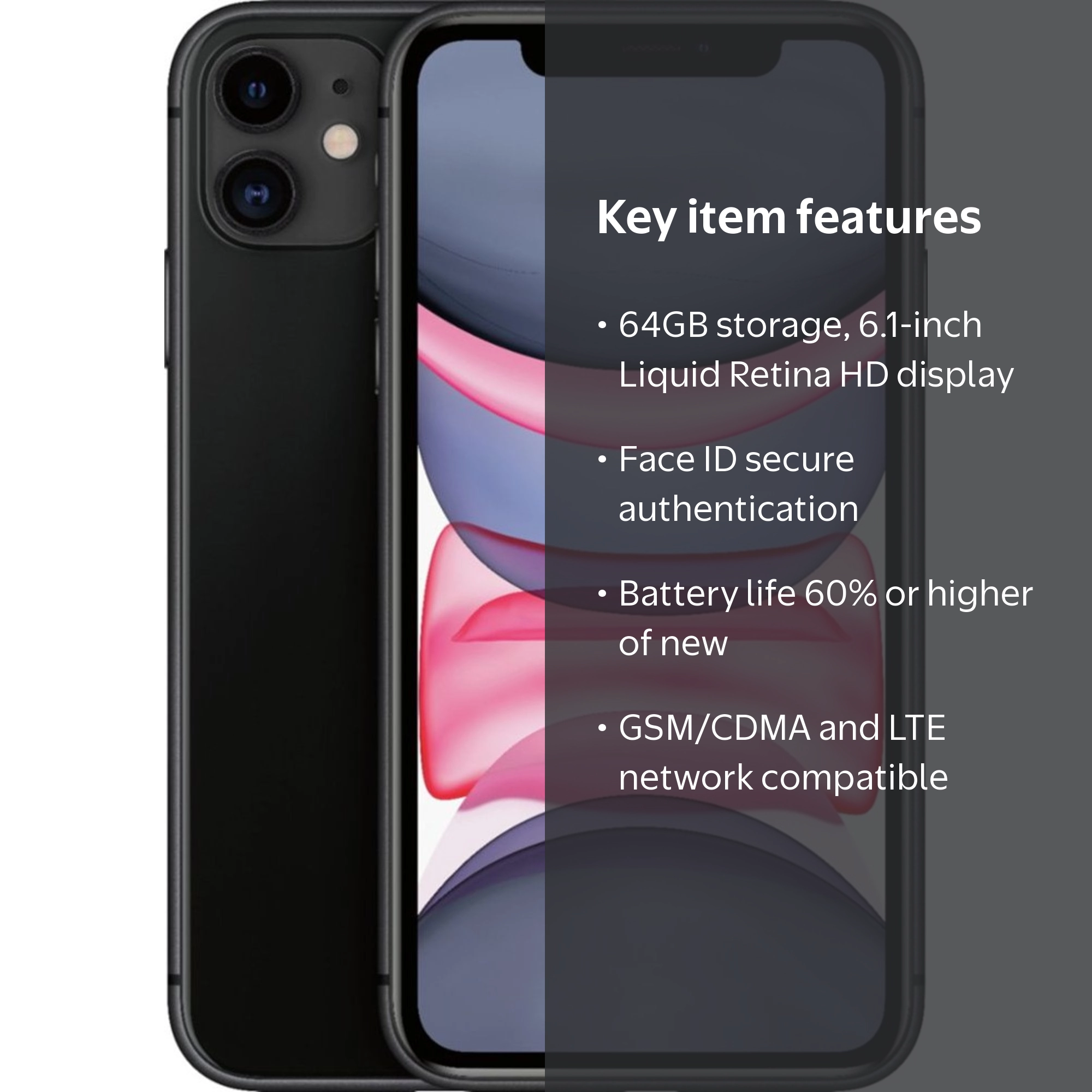 Pre-Owned Apple iPhone 11 - 64GB - Fully Unlocked (CDMA+GSM