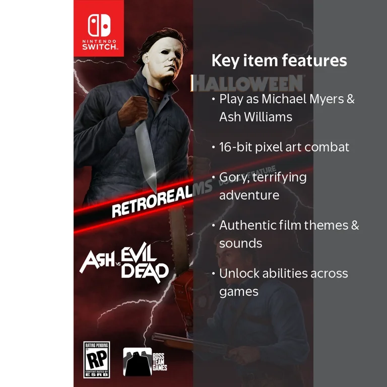 Nighthawk Interactive Halloween and Ash vs Evil Dead RetroRealms