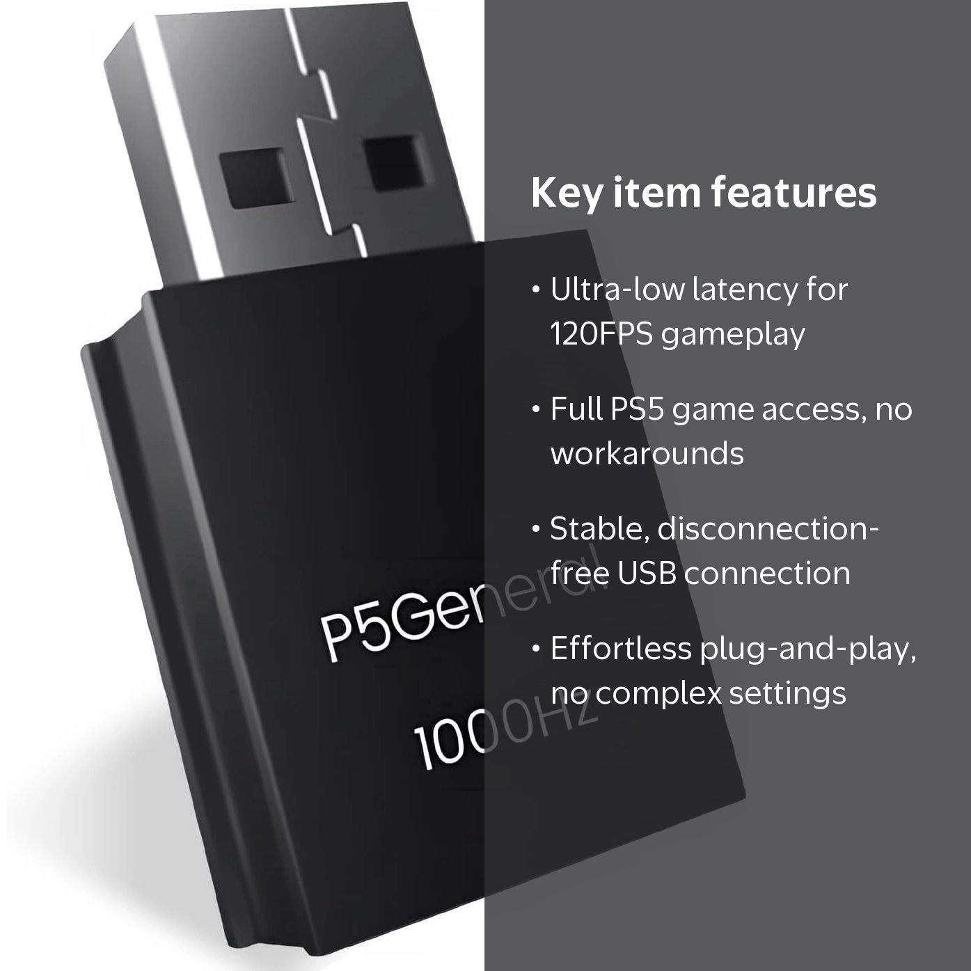 Besavior P5General Converter USB Adapter Emulator for PS5 Game