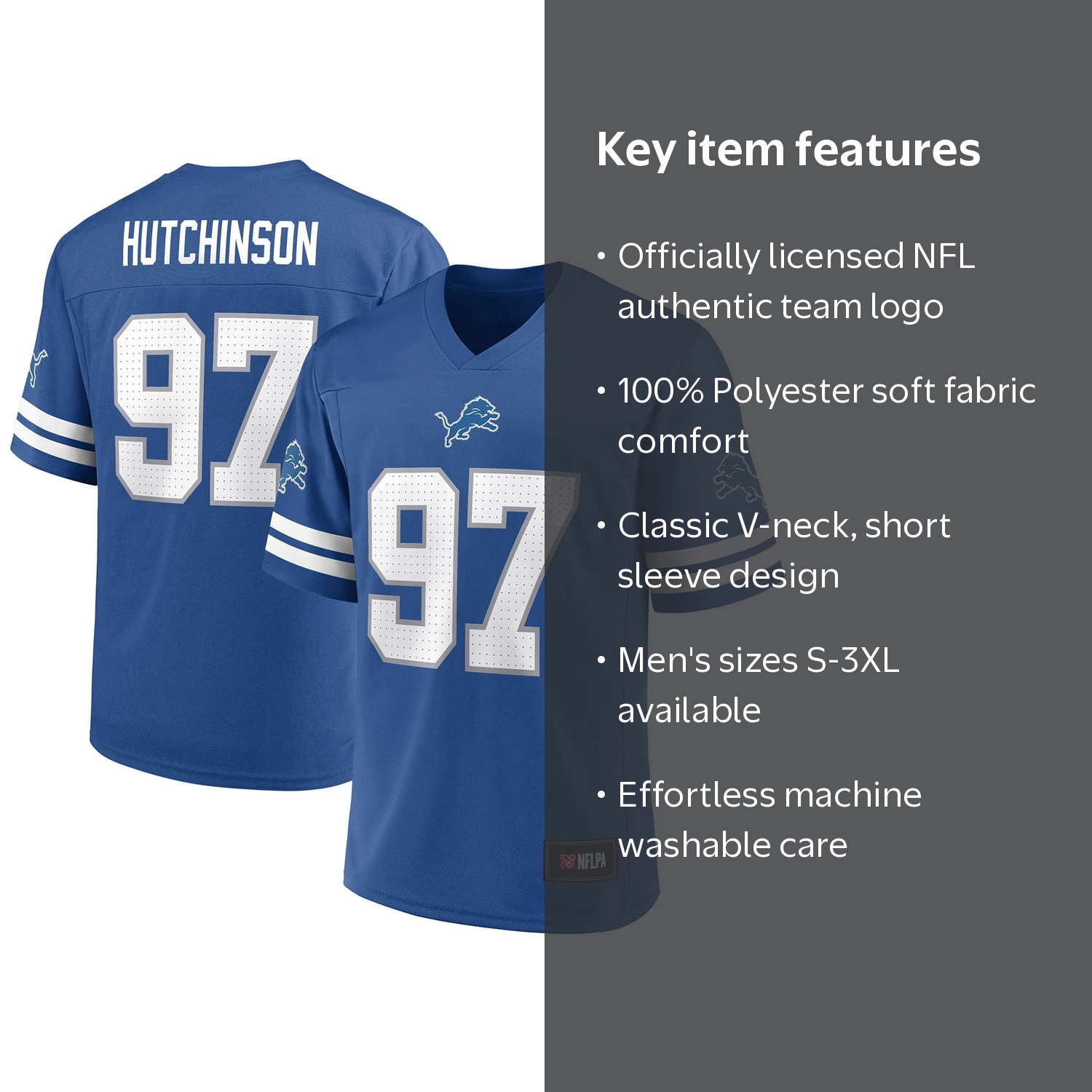 NFL Aidan Hutchinson Detroit Lions Mens Player Jersey - Walmart.com