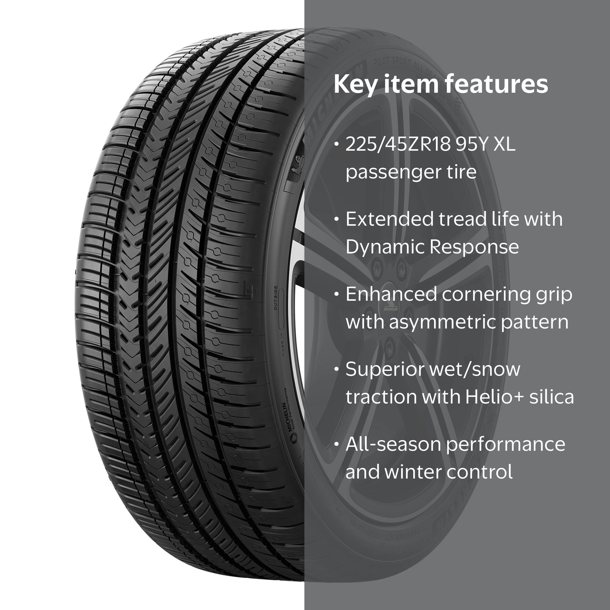 Michelin Pilot Sport All Season 4 All Season 225/45ZR18 95Y XL