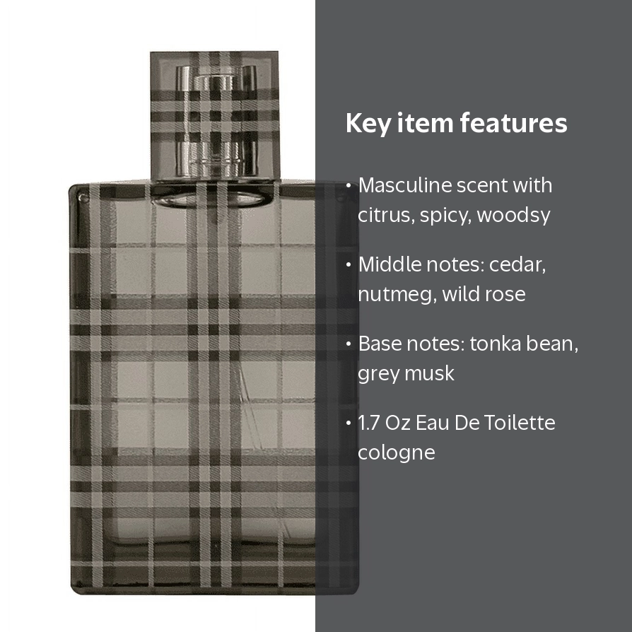 Burberry Brit Eau De Toilette, Cologne for Men, 1.7 Oz - Walmart.com