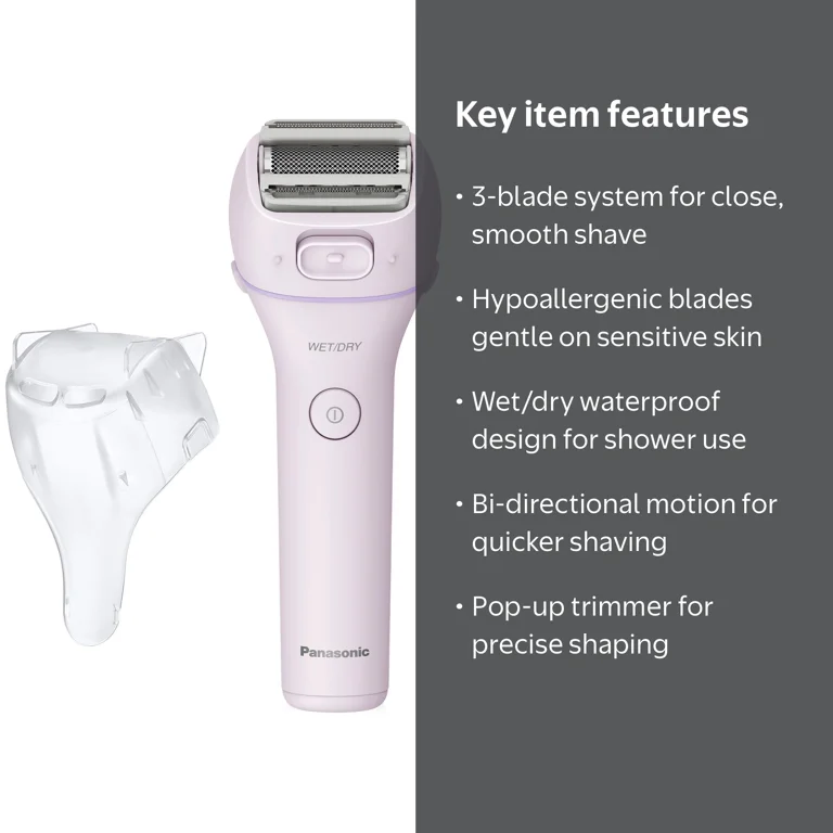 Panasonic ES-WWL6A 3-Blade Wet/Dry Women's Electric Shaver with