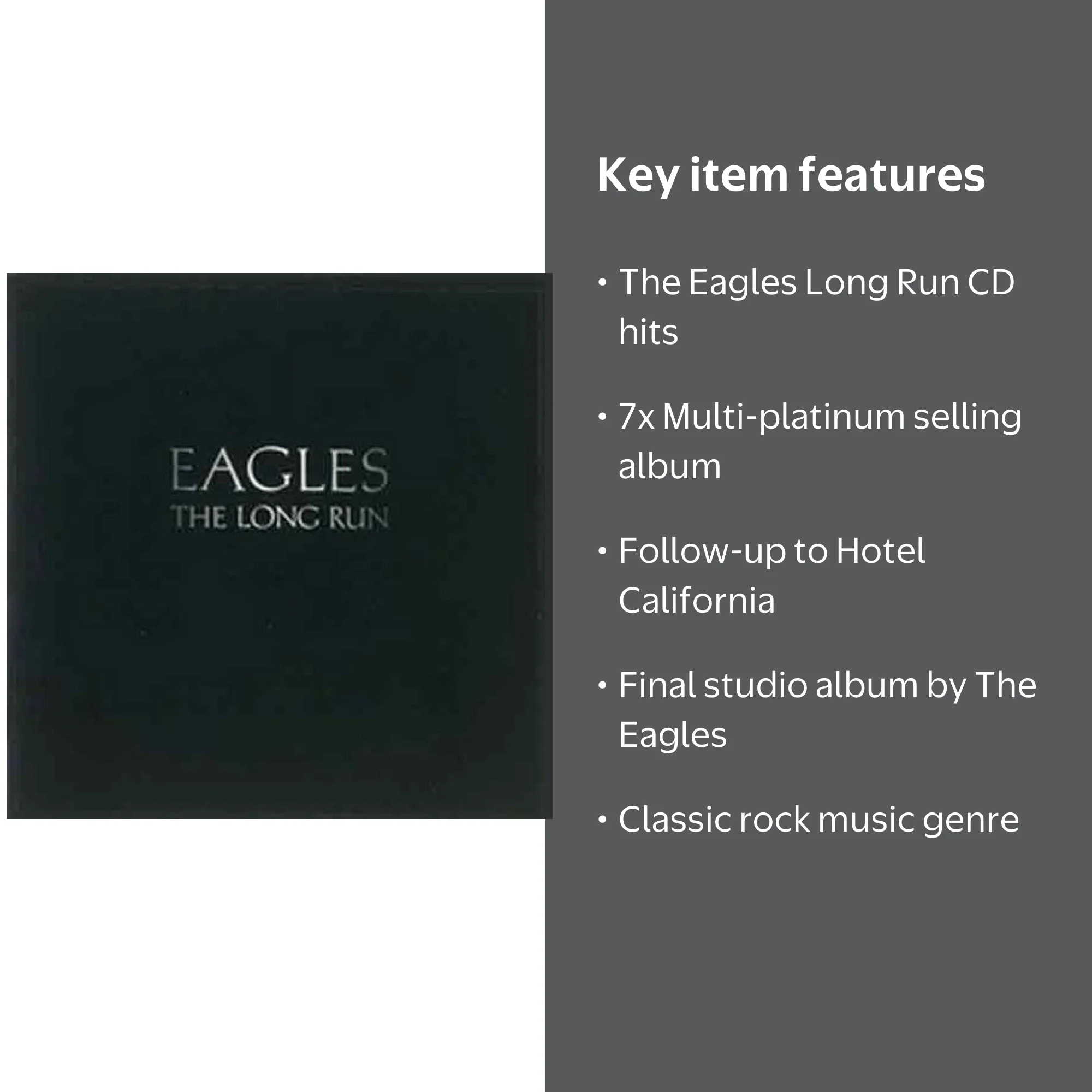 The Eagles - Long Run - Music & Performance - CD - Walmart.com