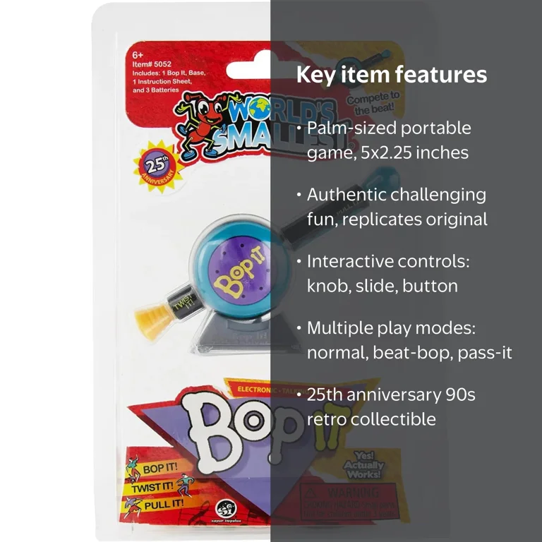 Super Impulse, Toys Bop It-Worlds Smallest, 5