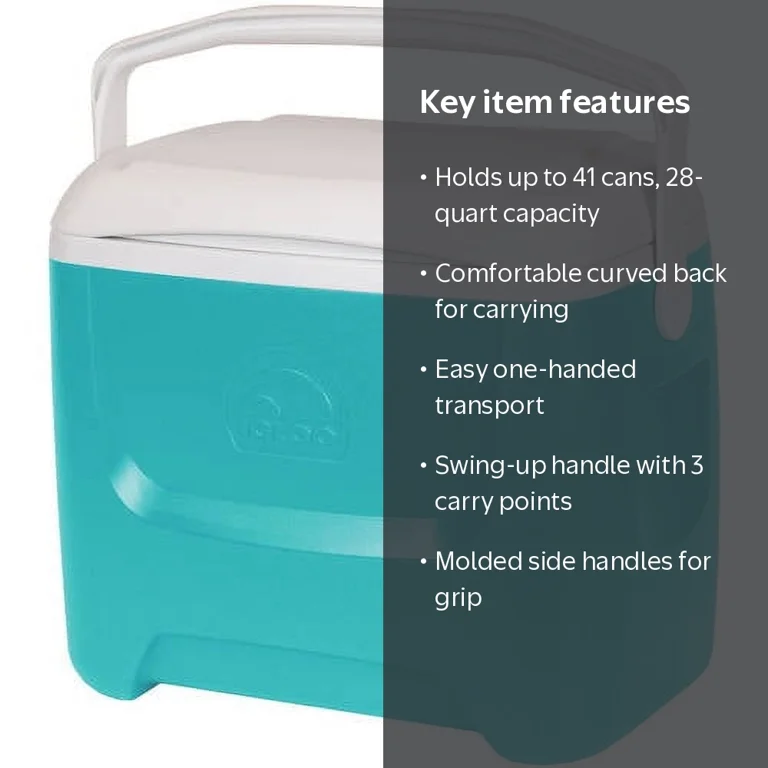 Igloo Island Breeze 28 Qt Cooler - Holds 41 Cans - Walmart.com