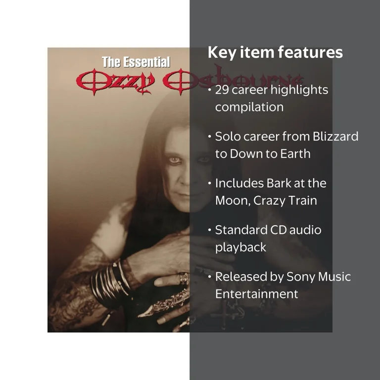 Ozzy Osbourne, Music CD, Essential Ozzy Osbourne, 29 Highlights