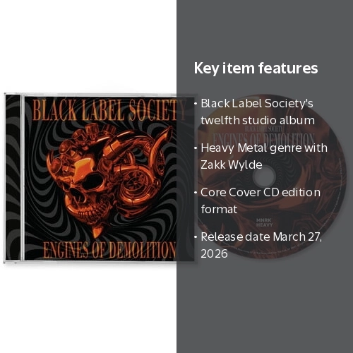 MNRK Heavy, CD, Engines of Demolition, Black Label Society