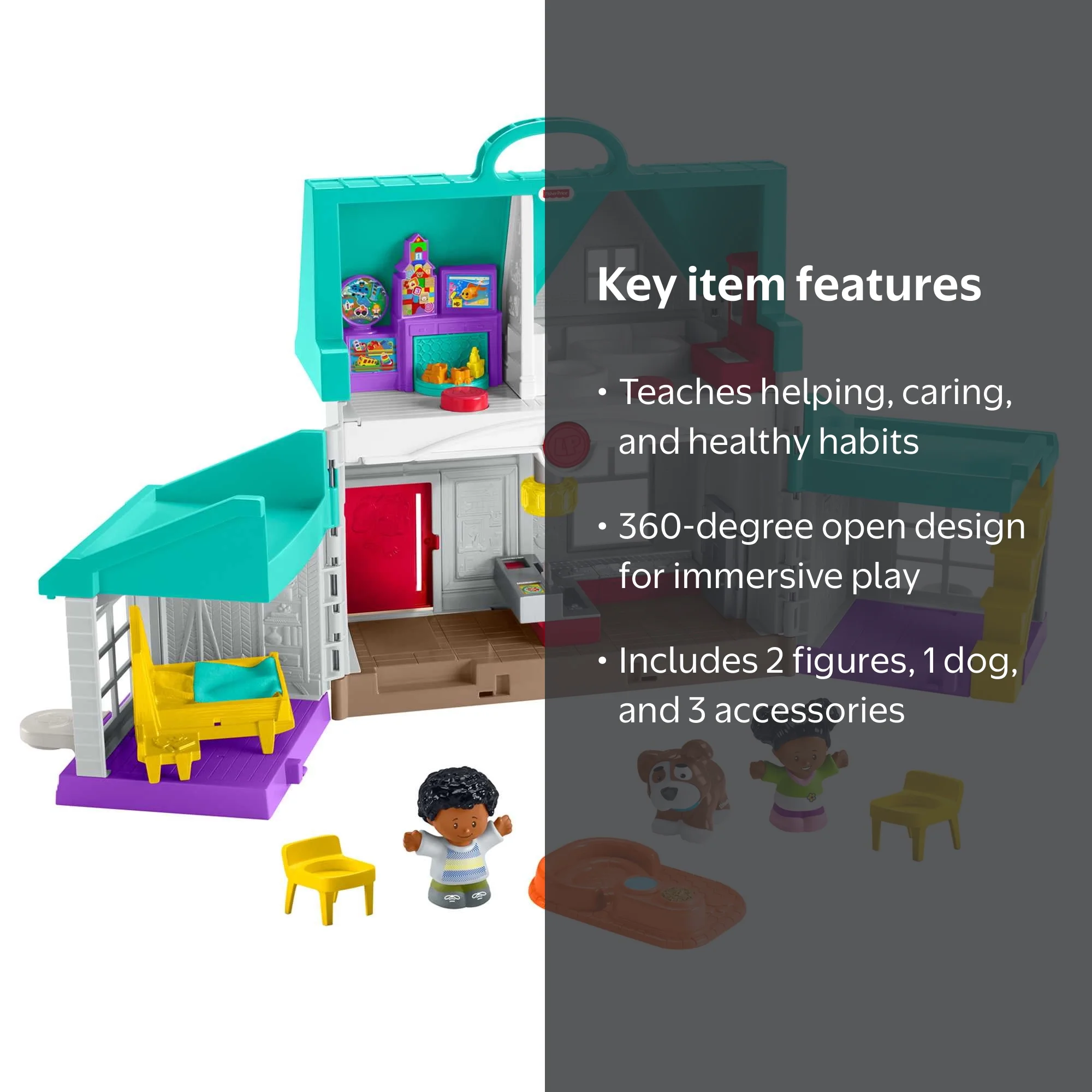 Fisher-Price Little People Big Helpers Playhouse Set, Interactive