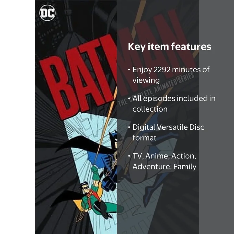 Batman: The Complete Animated Series DVD, 2292 Minutes, Includes