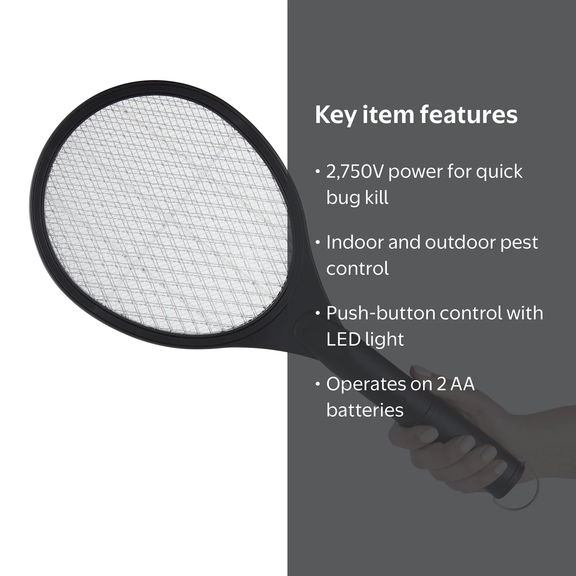 Black Flag Portable Handheld Insect Killer Racket, Black - Walmart.com