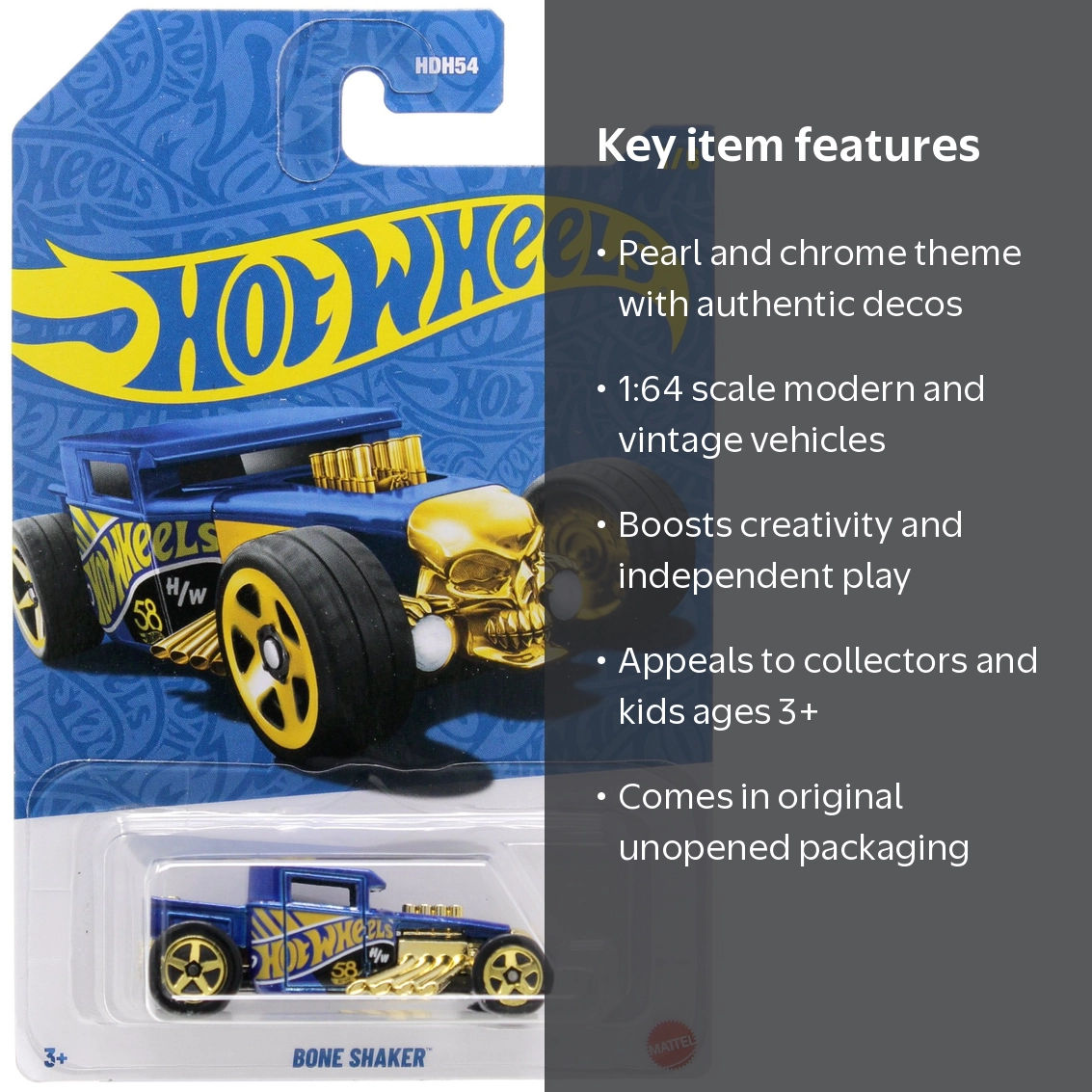 Hot Wheels Pearl and Chrome Vehicle 2026 Mix 1 Bone Shaker