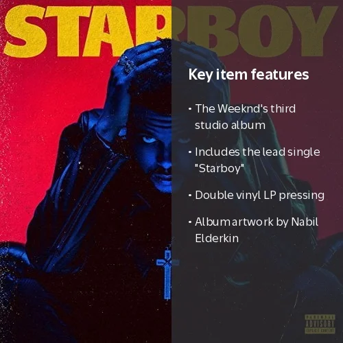 The Weeknd - Starboy [VINYL LP] Music Republic Records, 2016