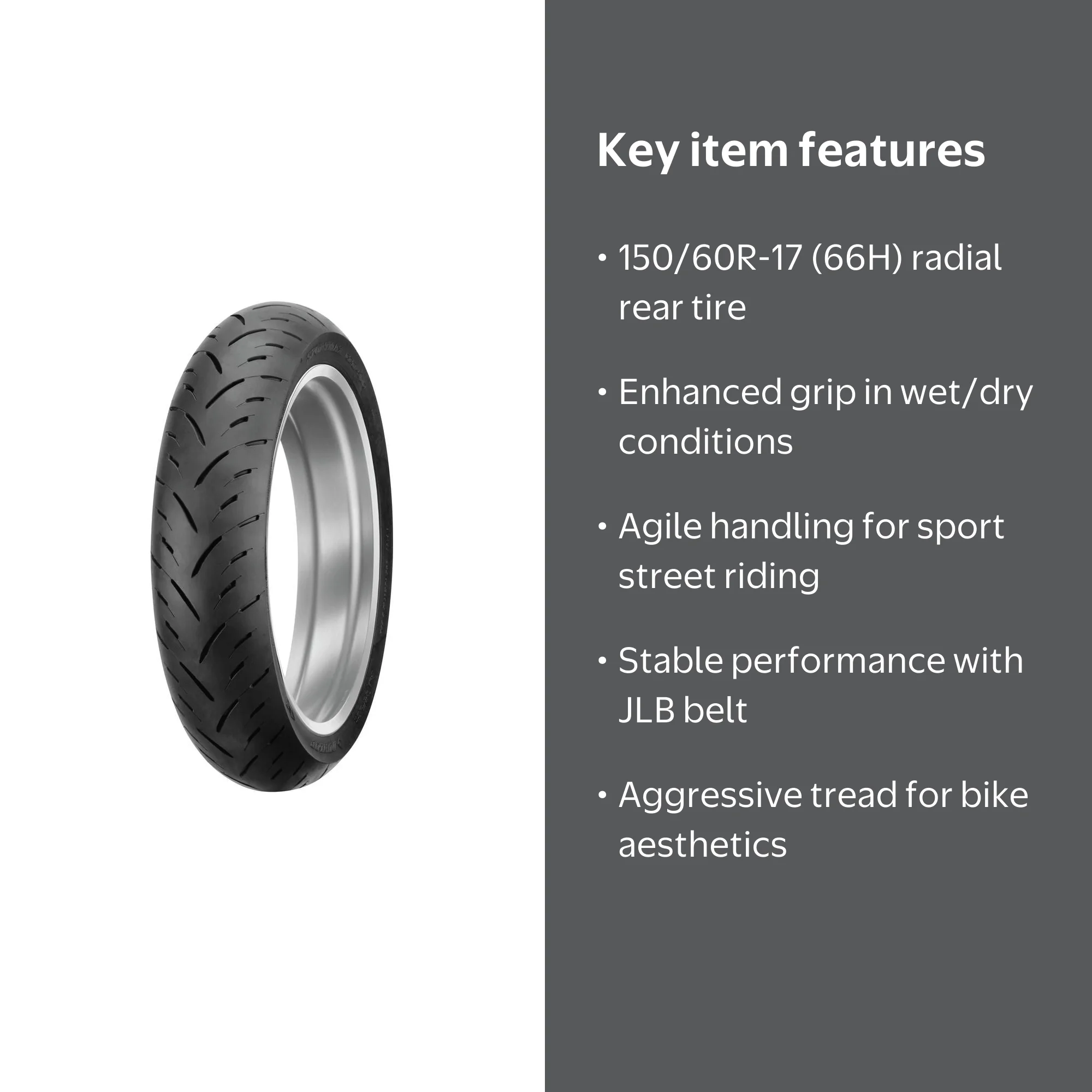 Dunlop Sportmax GPR-300 Radial Rear Motorcycle Tire 150/60R-17