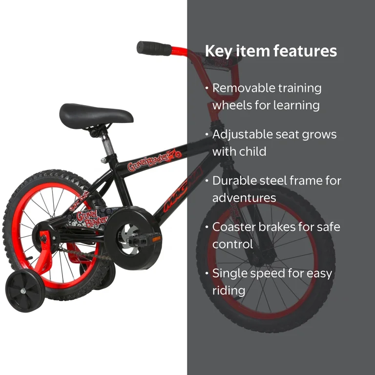 Dynacraft Magna Gravel Blaster 16-Inch Boys BMX Bike For Age 5-7