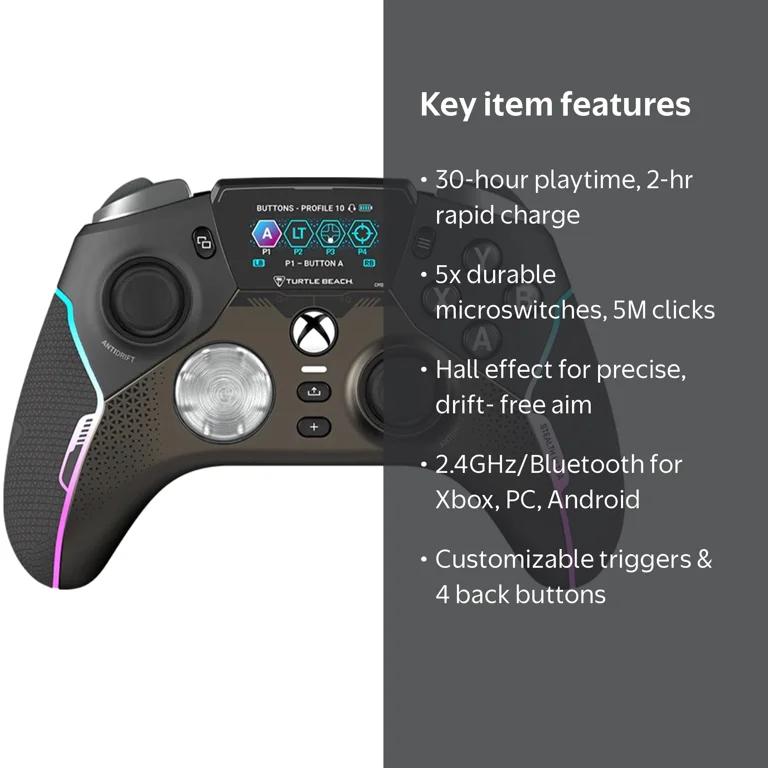 Turtle Beach Wireless Controller, Ultra High-Performance, Black