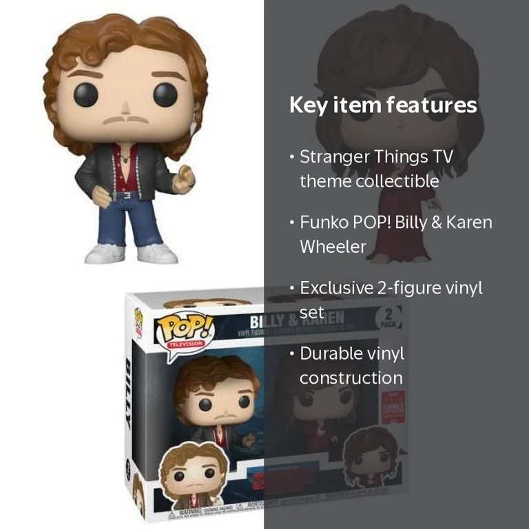 Stranger Things Funko POP! TV Billy & Karen Wheeler Vinyl Figure 2