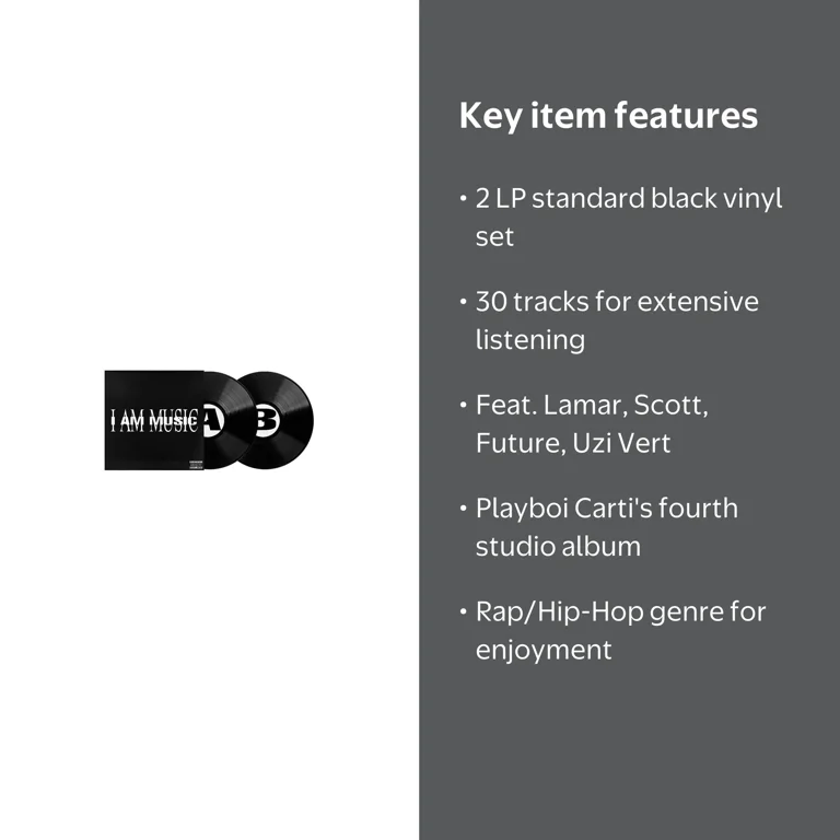 Playboi Carti ‚Äì MUSIC ‚Äì Vinyl 2 LP, AWGE/Interscope - Walmart.com