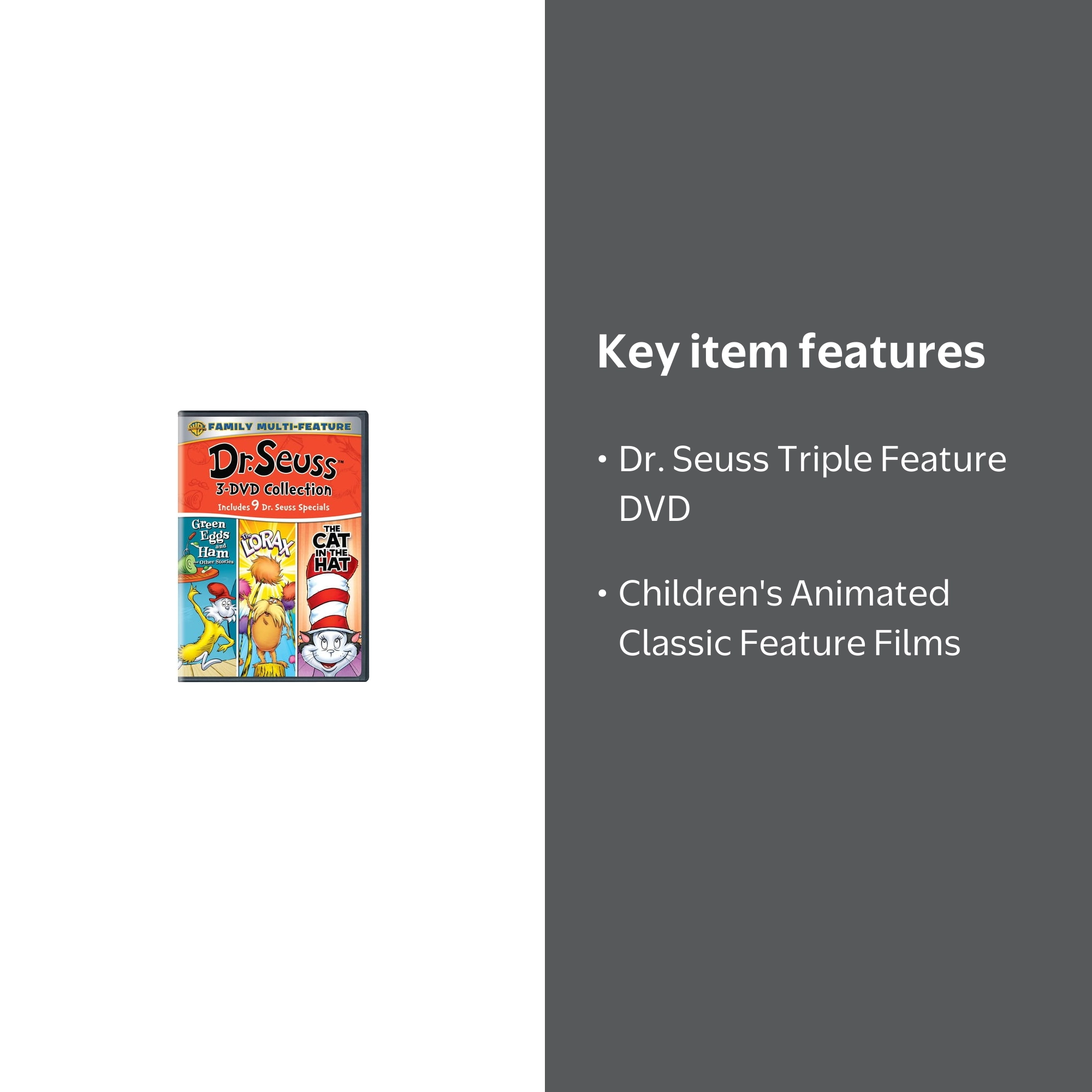 Dr. Seuss Triple Feature DVD, Children Animated Classics - Walmart.com